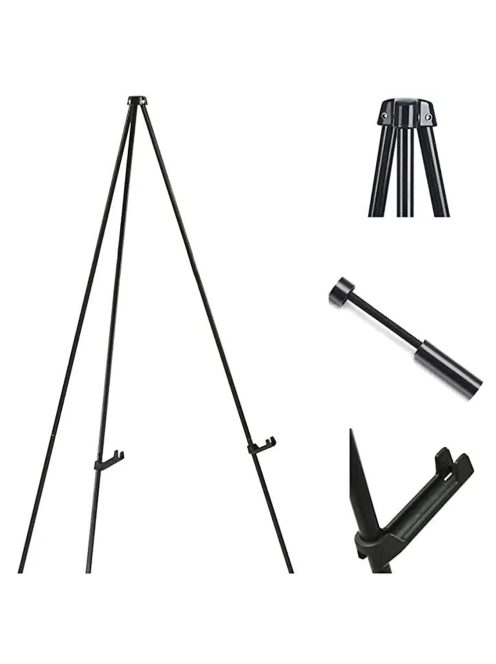 Festőállvány, Acél - MEEDEN Steel Folding Tripod Display Easel 63'' Tall Adjustable - 160cm