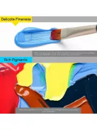 Akrilfesték készlet - MEEDEN Heavy Body Acrylic Paint Set, 9x60 ml  - Alapszínek