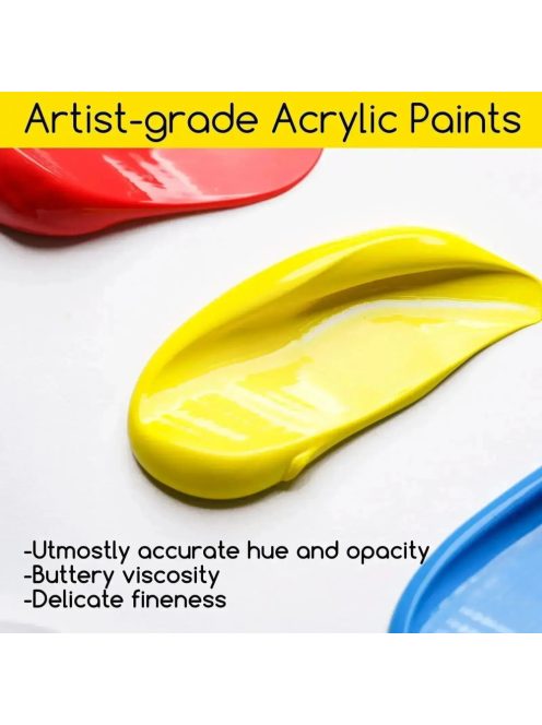 Akrilfesték készlet - MEEDEN Heavy Body Acrylic Paint Set, 9x60 ml  - Alapszínek