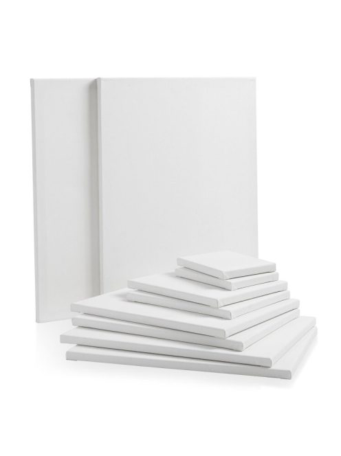 	 M-ART keretre feszített festővászon, 280 gr, 100% pamutból, négyszer alapozott - 40 x 50 cm