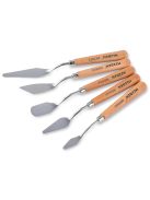 Festőkés készlet - MEEDEN Painting Mixing Scraper, 5 Pcs Artist Stainless Steel Painting Knife Set