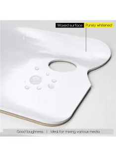   MEEDEN Art Eldobható papír paletta tömb, fehér - 23x30,5 cm, 80 gr, 20 lap