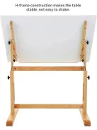 Rajz- és Festőasztal, állítható - MEEDEN Natural Wood Drafting Table