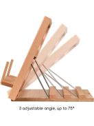 Festőállvány bükkfából - MEEDEN H-Frame Adjustable Studio Tabletop Easel