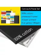 Festőkészlet festőálvánnyal - MEEDEN Artist Acrylic Painting Set with Sketch Easel Box