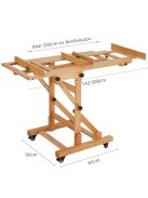 Festőállvány, műtermi - MEEDEN Deluxe Multi-Function Heavy Duty H-Frame Studio Easel