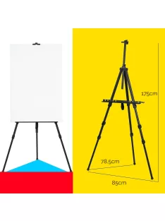   Tábori festőállvány - MEEDEN Alumínium terepállvány hordtáskával