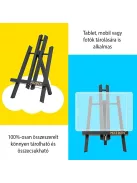 Asztali Festőállvány, fekete fenyő - MEEDEN A-Frame Tabletop Easel 30,5cm
