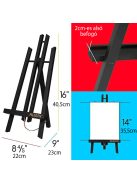 Asztali Festőállvány, fekete fenyő - MEEDEN A-Frame Tabletop Easel 40,5cm