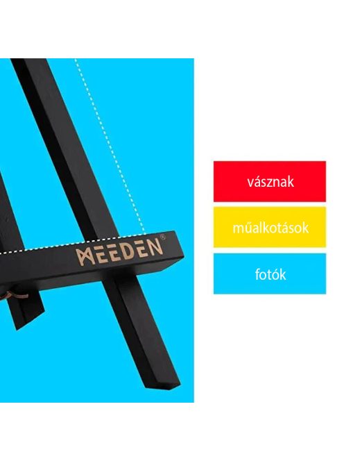 Asztali Festőállvány, fekete fenyő - MEEDEN A-Frame Tabletop Easel 40,5cm