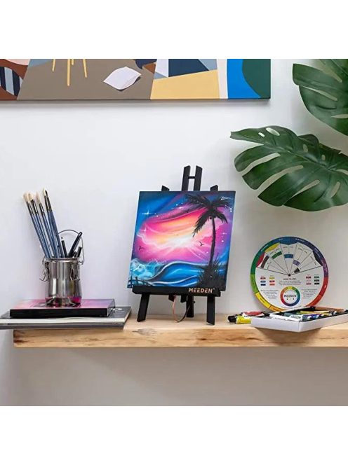 Asztali Festőállvány, fekete fenyő - MEEDEN A-Frame Tabletop Easel 40,5cm