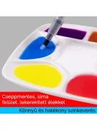 Színkeverő paletta - MEEDEN 7-Well Square White Ceramic Palette