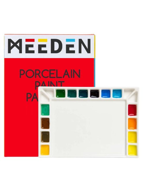Színkeverő paletta - Meeden 18-Well Porcelain Artist Paint Palette