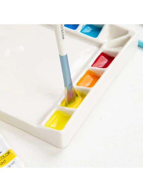 Színkeverő paletta - Meeden 18-Well Porcelain Artist Paint Palette