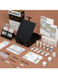   Festőkészlet festőálvánnyal - MEEDEN Artist Acrylic Painting Set with Sketch Easel Box