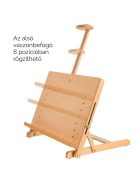 Festőállvány bükkfából - Nagy "H" keretes állítható asztali - MEEDEN Large H-Frame Adjustable Tabletop Easel