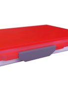 Színkeverő paletta - MEEDEN 33 férőhelyes, légmentesen záródó, fedeles műanyag paletta - Piros fedél