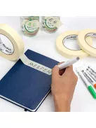 Festőszalag készlet - MEEDEN 5 Pack Art Tape 0.2",0.5",0.75",1.0",1.4" (55m) maszkolószalag