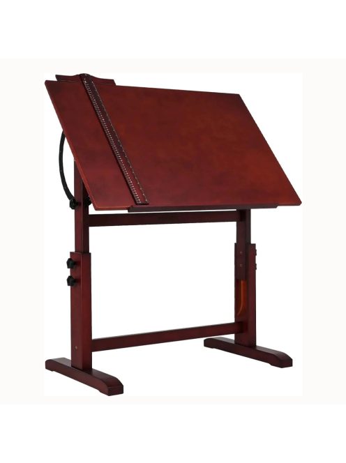 Rajz- és Festőasztal - MEEDEN Vintage Wood Drafting Table, Walnut Color