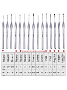 Ecsetkészlet - MEEDEN 15 Pcs Micro Detail Paint Brush Set