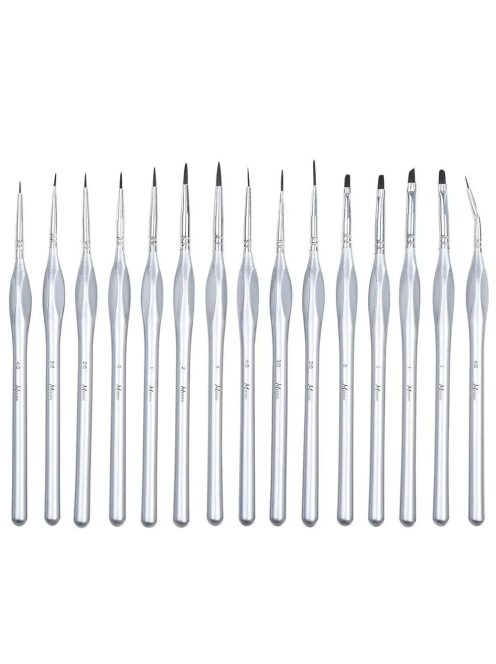 Ecsetkészlet - MEEDEN 15 Pcs Micro Detail Paint Brush Set