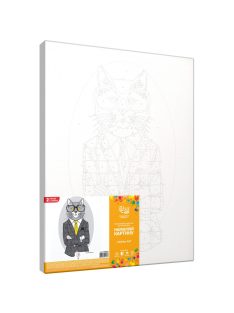 Számozott kifestő készlet vászonra 35x45 cm - Akrilfestékkel, felnőtteknek - Divat