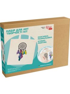   Kifestő készlet vászontáskára 38x42 cm, Számozott - Akrilfestékkel, ecsetekkel, felnőtteknek - Álomfogó