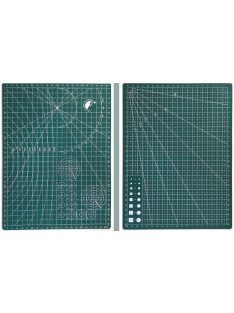Vágóalátét - öngyógyuló vágólap, centiméteres beosztással, zöld színű - Hobby & Crafting - A4-es
