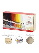 Olajfesték készlet - Rósa Gallery - 12 x 45 ml tubusos - fadobozban