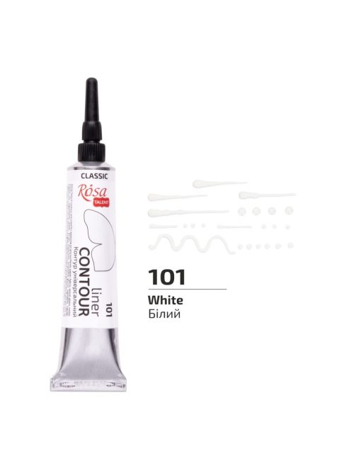 Univerzális Kontúrozó, 20 ml, tubusos - Fehér