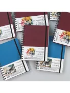 ROSA Studio Spirálos Vázlatkönyv Akvarellekhez, A5, 32 lap, 200g, SMLT Watercolor - Kék