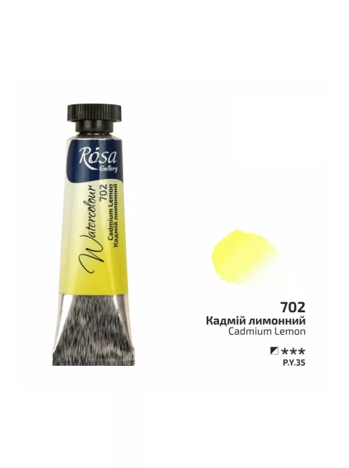 Rósa Gallery akvarell festék - tubus 10 ml - Kadmium citromsárga 702
