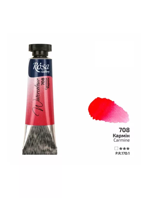 Rósa Gallery akvarell festék - tubus 10 ml - Kármin 708