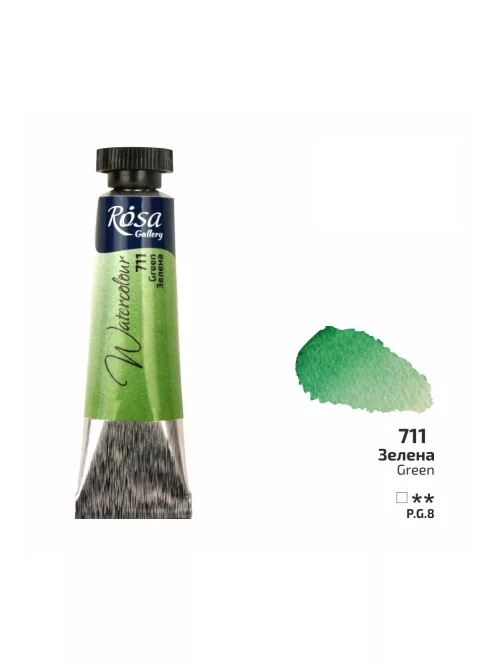 Rósa Gallery akvarell festék - tubus 10 ml - Zöld 711