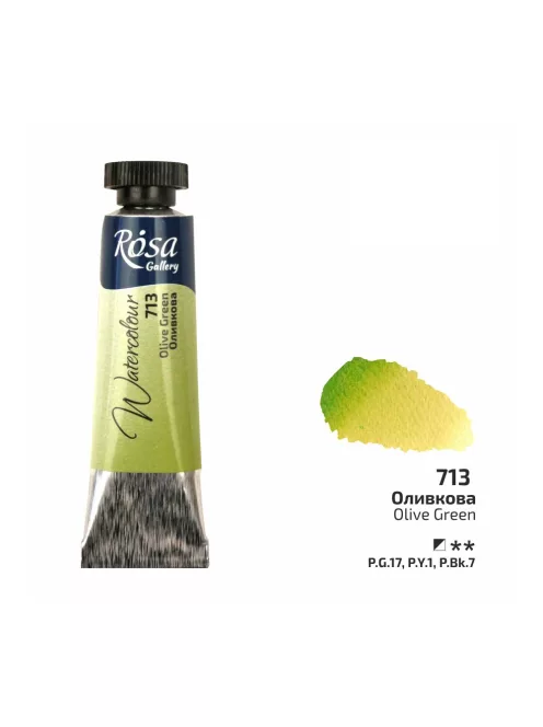 Rósa Gallery akvarell festék - tubus 10 ml - Oliva 713