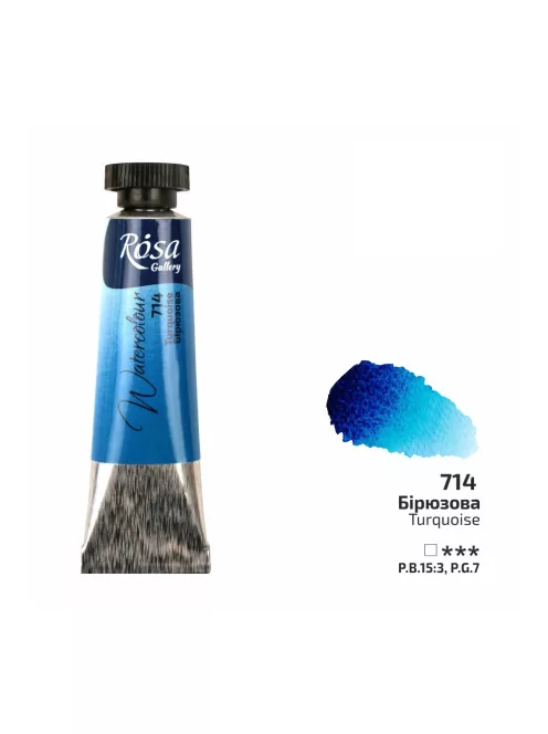 Rósa Gallery akvarell festék - tubus 10 ml - Türkiz 714