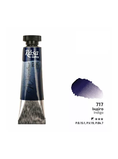 Rósa Gallery akvarell festék - tubus 10 ml - Indigó 717