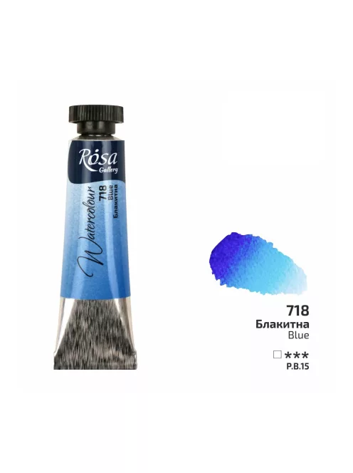 Rósa Gallery akvarell festék - tubus 10 ml - Világoskék 718