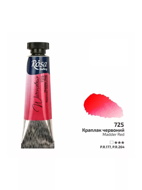 Rósa Gallery akvarell festék - tubus 10 ml - Madder vörös 725