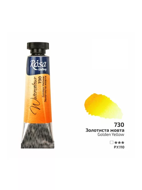 Rósa Gallery akvarell festék - tubus 10 ml - Aranysárga 730