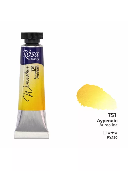 Rósa Gallery akvarell festék - tubus 10 ml - Aureolin
