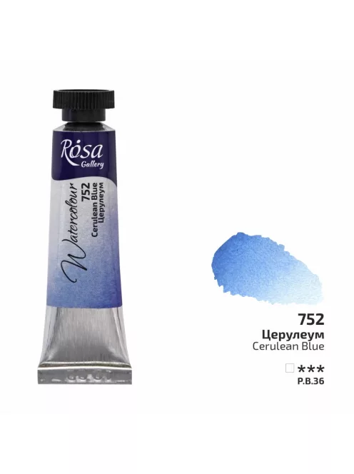Rósa Gallery akvarell festék - tubus 10 ml - Cölinkék 752