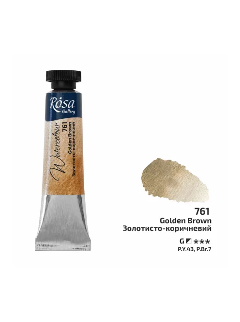 Rósa Gallery akvarell festék - tubus 10 ml - Aranybarna 761