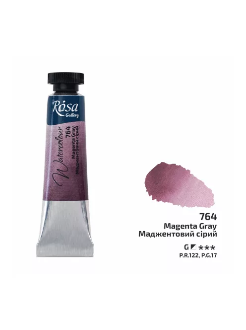 Rósa Gallery akvarell festék - tubus 10 ml - Magenta szürke 764