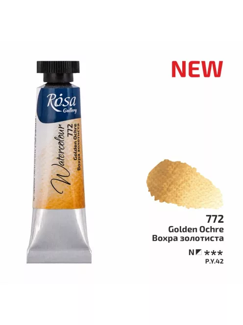 Rósa Gallery akvarell festék - tubus 10 ml - Aranyokker 772
