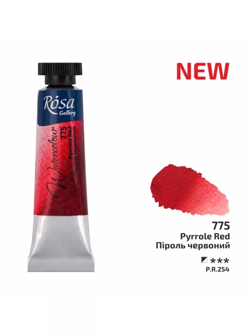Rósa Gallery akvarell festék - tubus 10 ml - Pirrol piros 775