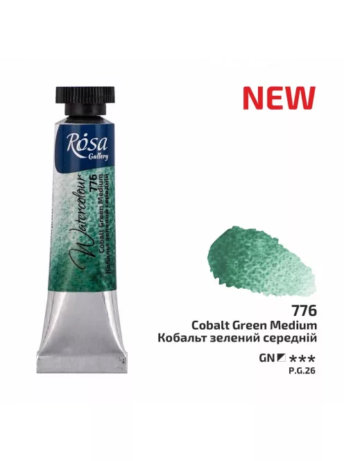 Rósa Gallery akvarell festék - tubus 10 ml - Kobaltzöld 776