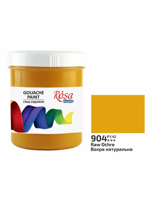Rósa Gouache Studio színenként - 100 ml tégelyes - Okker - 904