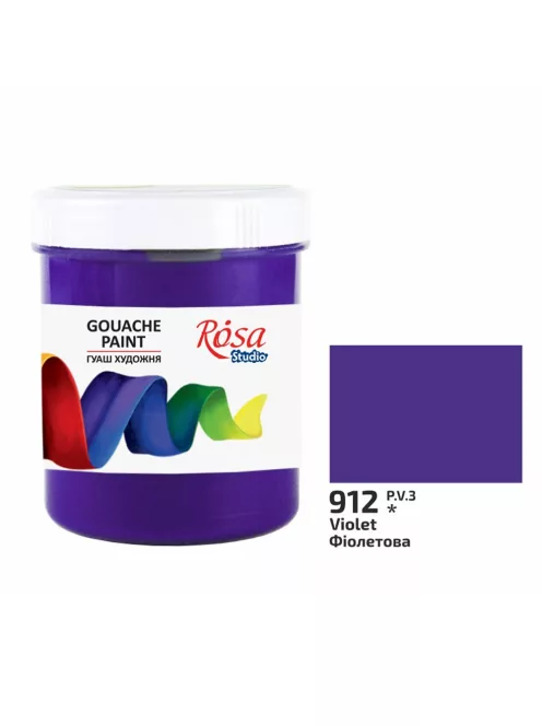 Rósa Gouache Studio színenként - 100 ml tégelyes - Ibolya - 912