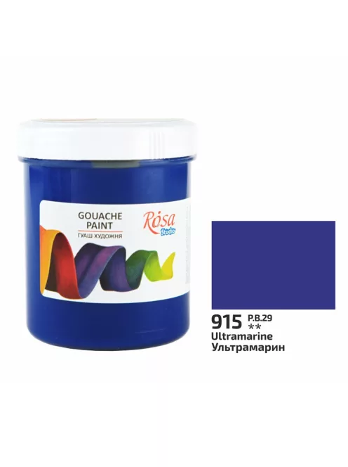 Rósa Gouache Studio színenként - 100 ml tégelyes - Ultramarin - 915